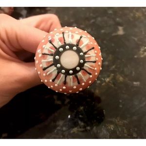 7 coral Anthropologie knobs